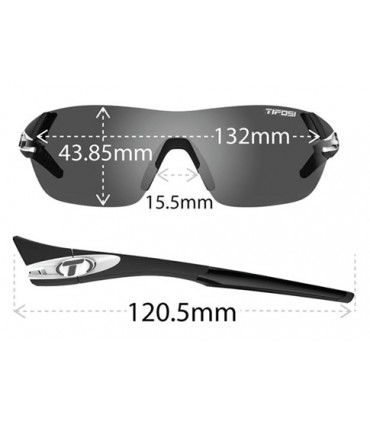 Lente Ciclismo / Running  Tifosi Slice Black White Fotocromático