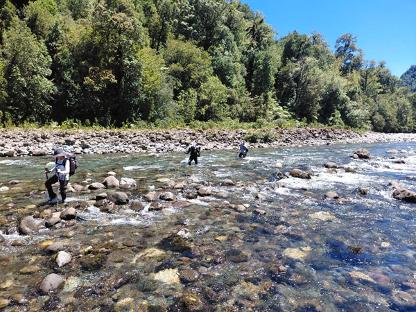 Por el río